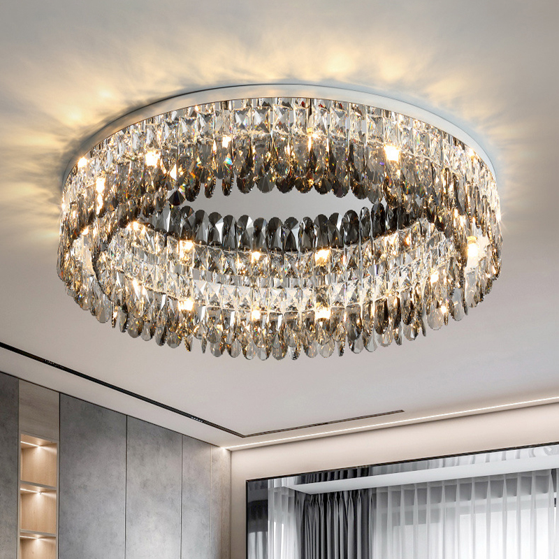 Modern Living Room Crystal Ceiling Light – 40CM, 50CM, 60CM, 80CM