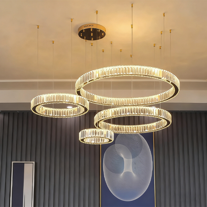 Crystal Circle Chandelier20CM 40CM 50CM 60CM 70CM 80CM 90CM 100CM