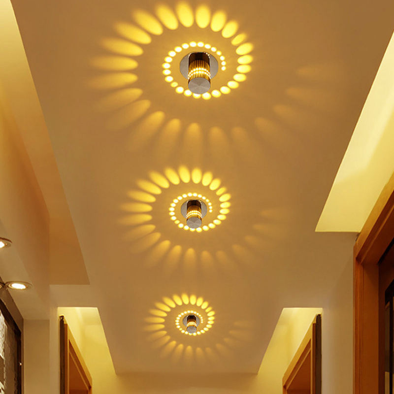 Modern LED Spiral Wall & Ceiling Lamp