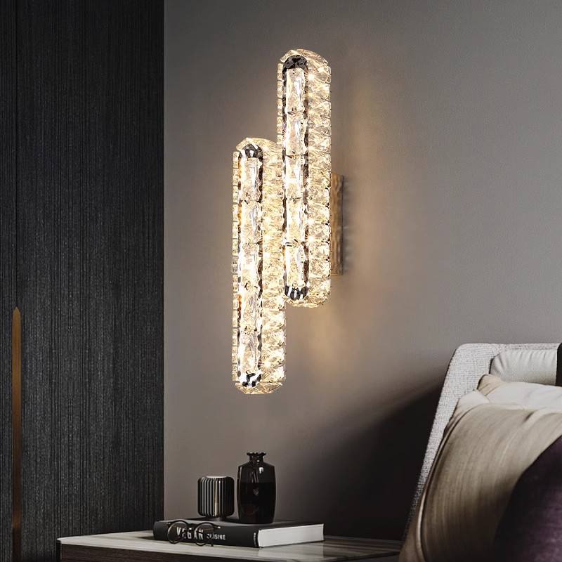 Post-modern Minimalist LED Crystal Wall Lamp