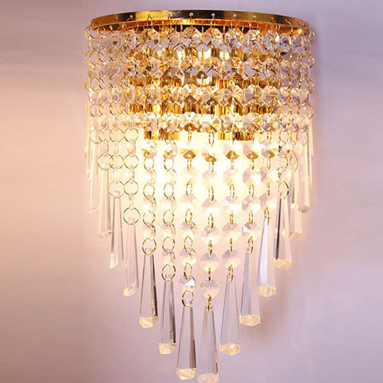 Crystal wall lamp, modern and minimalist LED lamp