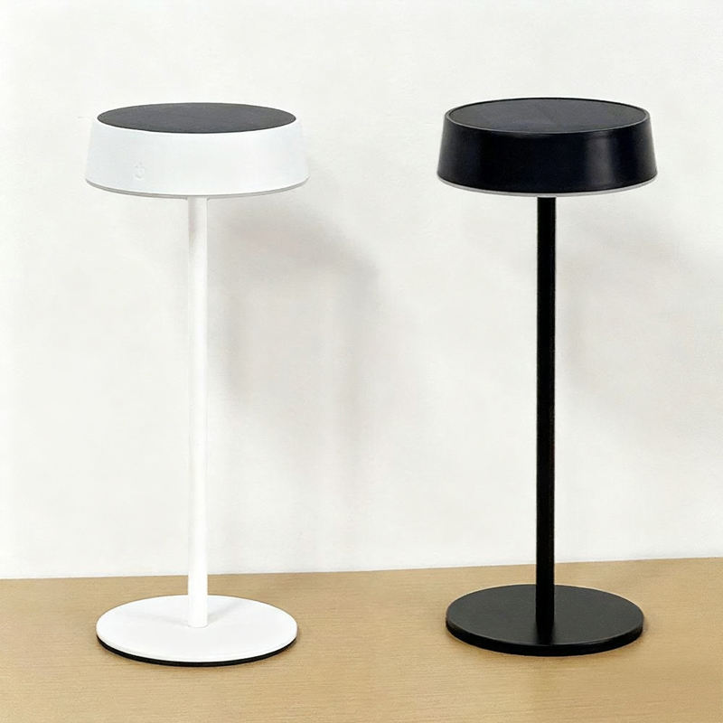 Solar LED Table Lamp with Touch Control, Rechargeable & Cordless