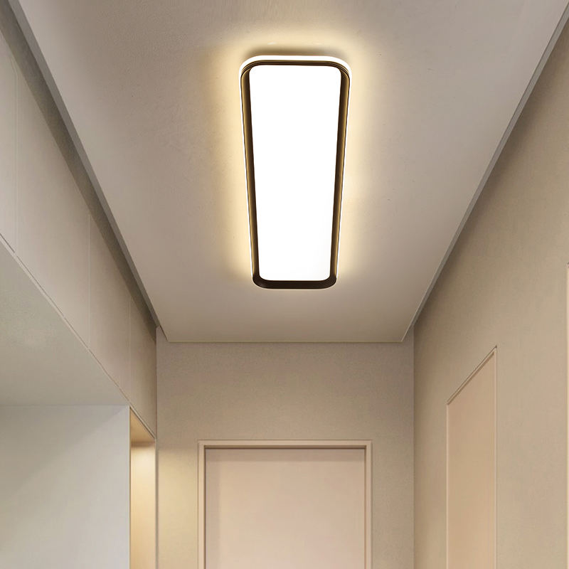 Modern Minimalist Ultra-thin Rectangular LED Ceiling Light for Balcony and Entrance Hall