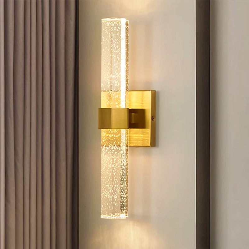 Black and Gold LED Rechargeable Remote Control Wall Light