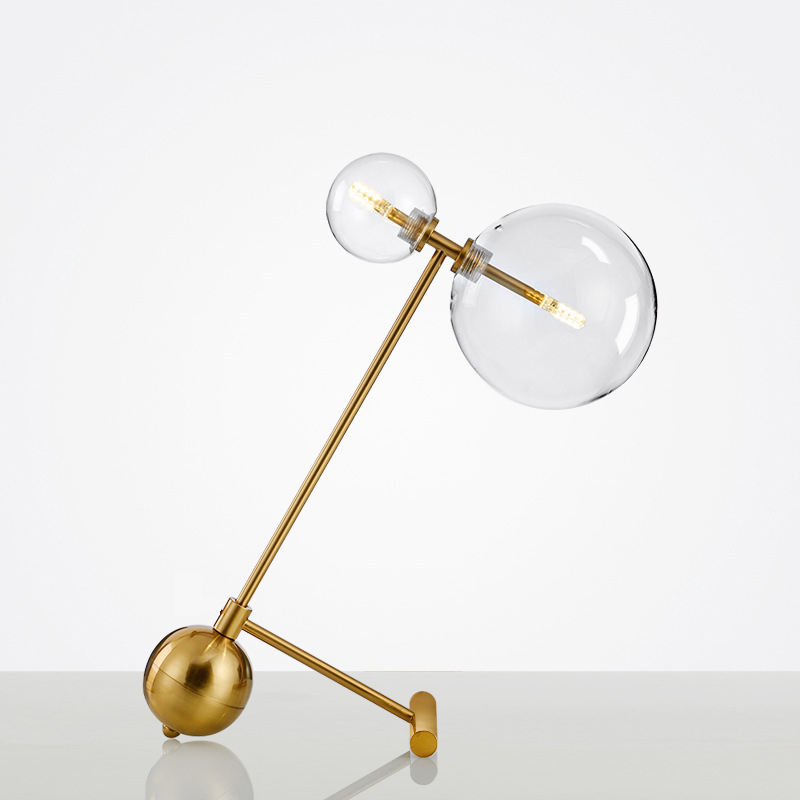 Glass Bubble Globe LED Study Table Lamp