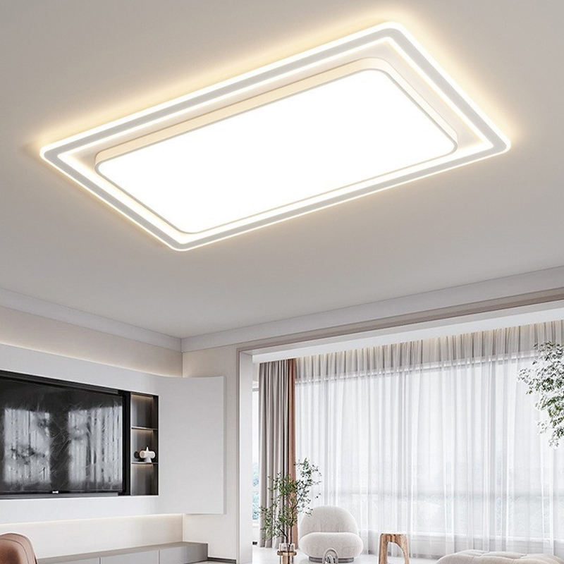 Modern LED Flush Mount Ceiling Light for Living Room and Bedroom