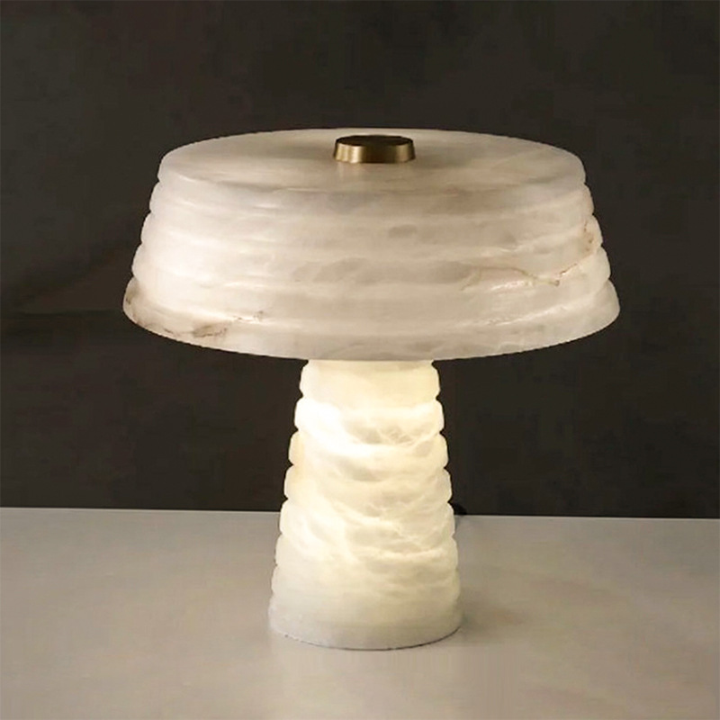 Scandinavian minimalist Spanish marble decor table lamp post modern