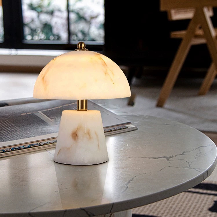 Italian designer luxury faux marble table lamp Nordic minimalist high-end