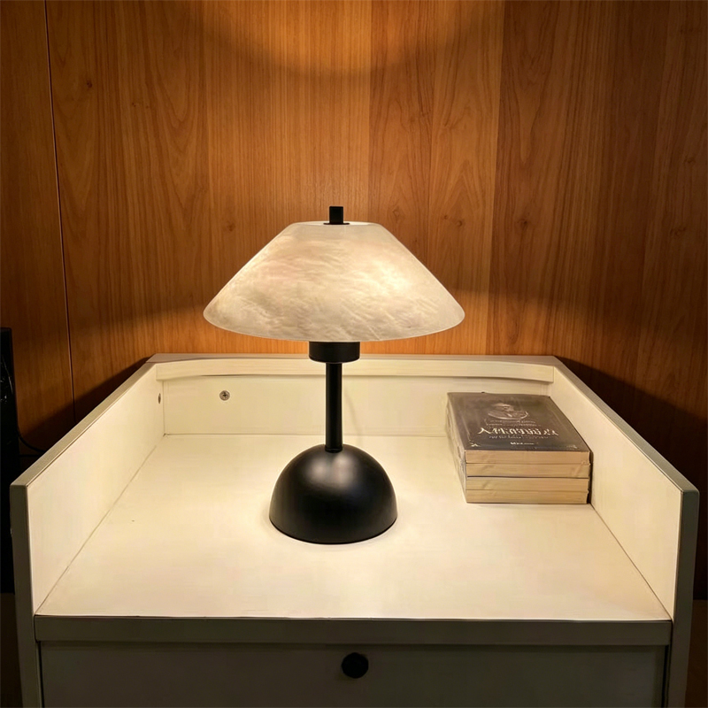 New Minimalist Light Luxury Marble Designer Table Lamp for Living Room & Bedroom