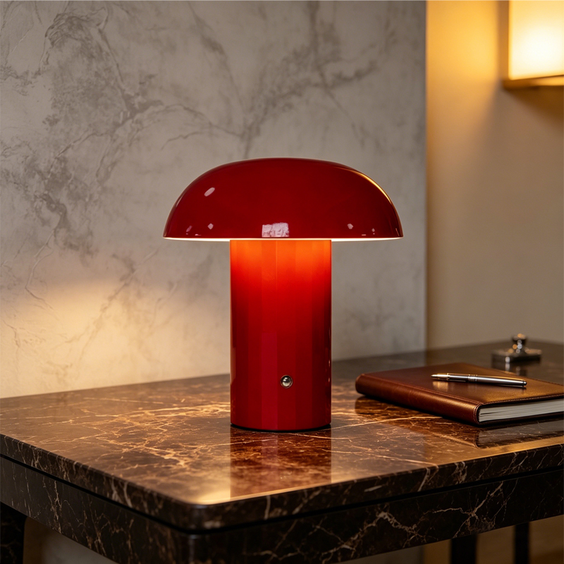 Mushroom charging portable table lamp outdoor touch dimmable bedroom