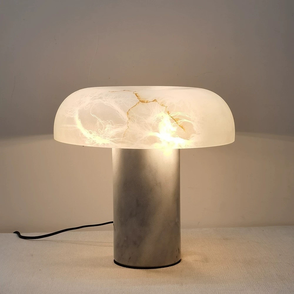 New Chinese style simple marble table lamp designer living room bedroom