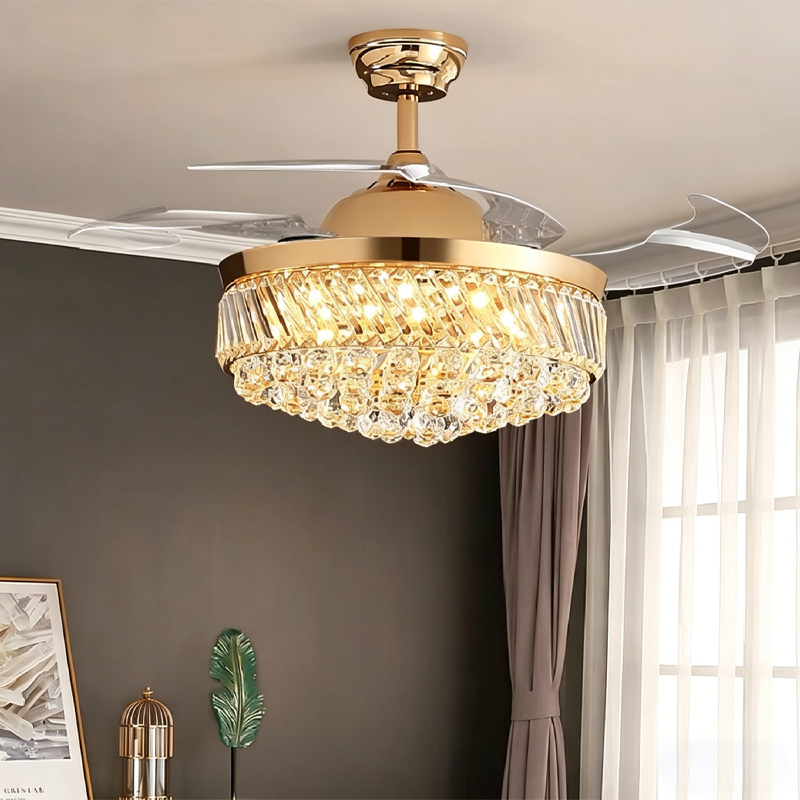 Ceiling fan light; living room fan light; bedroom light; silent home fan with