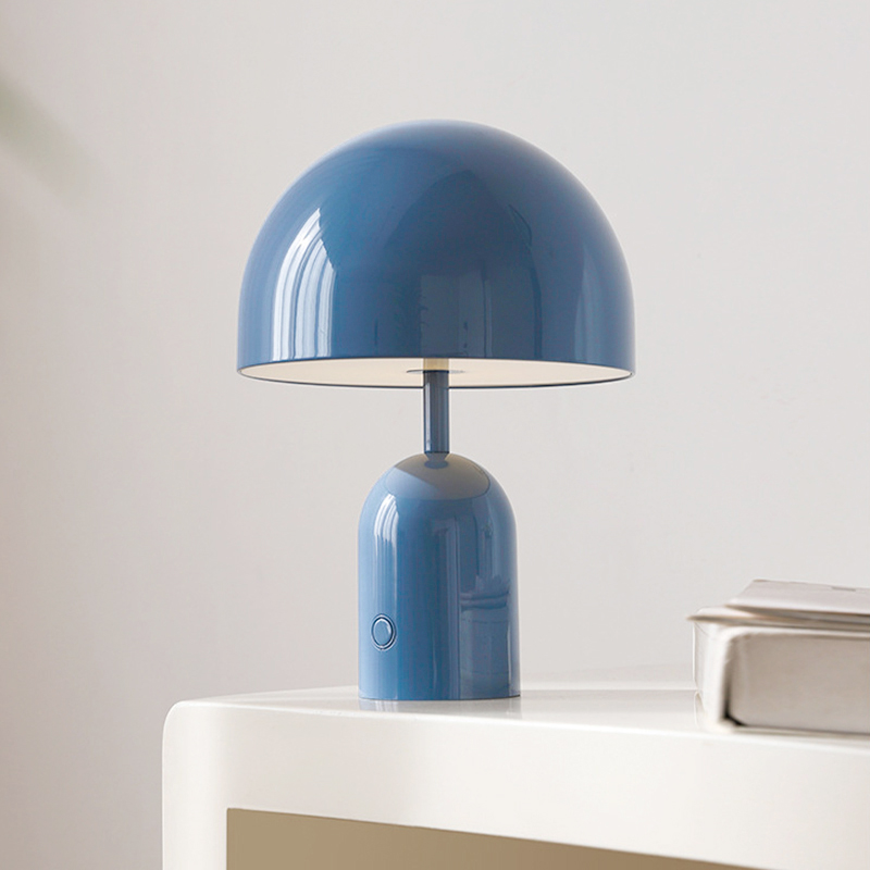 Modern designer bedside table lamp with movable charging and adjustable