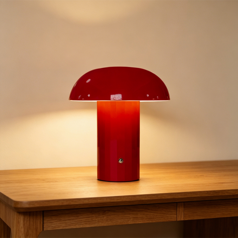 Mushroom charging portable table lamp outdoor touch dimmable bedroom